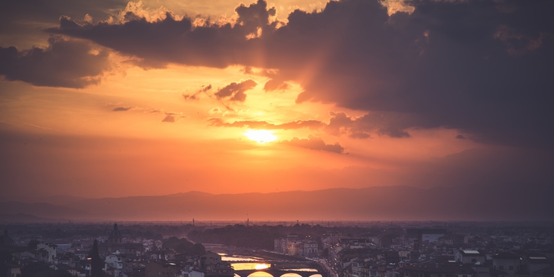 Sunset at Firenze Italy